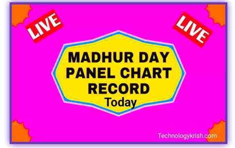 day madhur pana chart